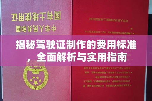 山西揭秘驾驶证制作的费用标准，全面解析与实用指南