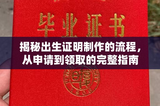 山西揭秘出生证明制作的流程，从申请到领取的完整指南