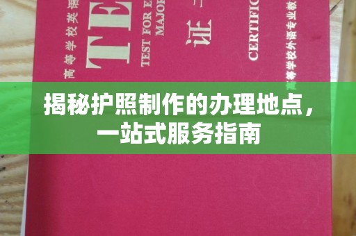 山西揭秘护照制作的办理地点，一站式服务指南